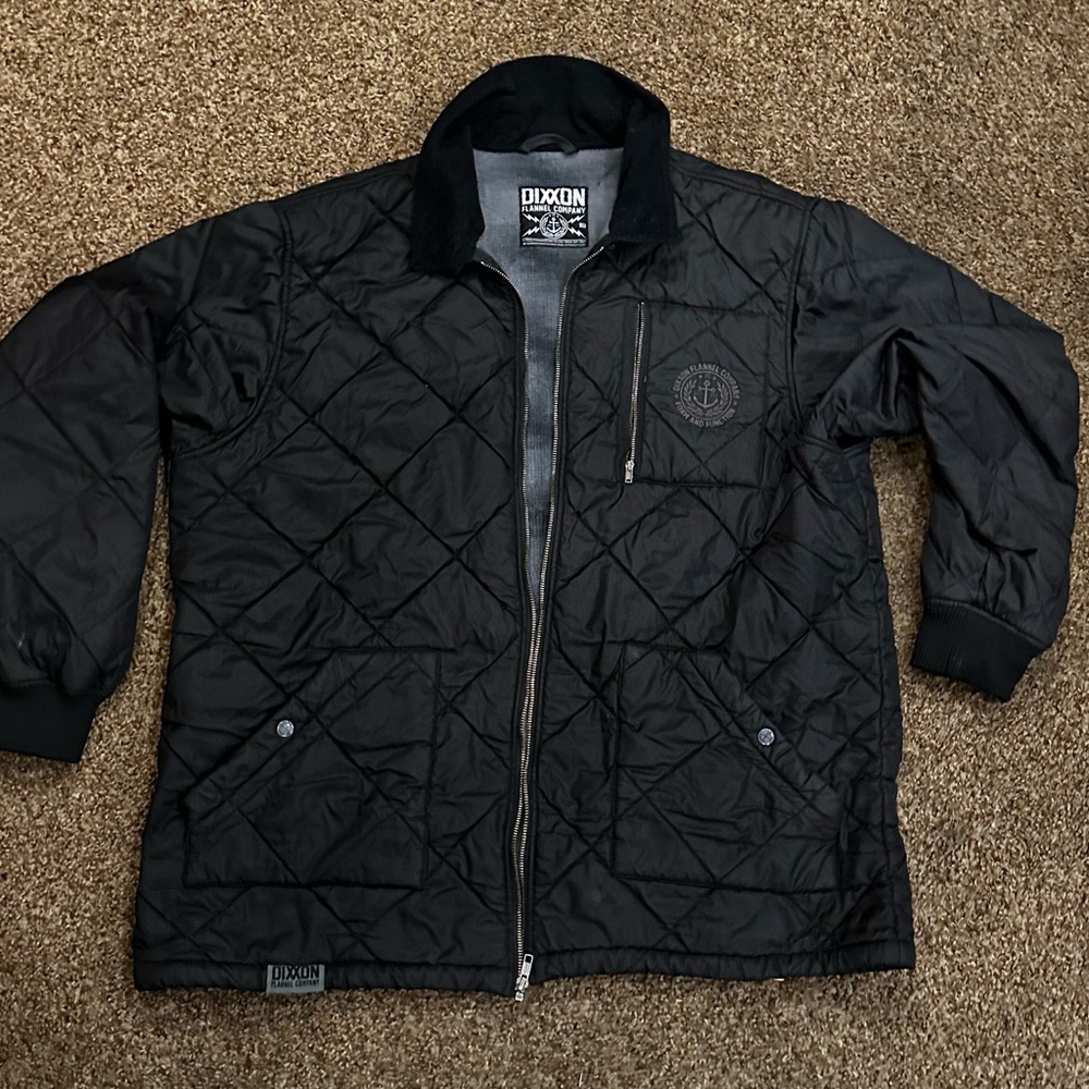 DIXXON Men's Black Quilted Jacket